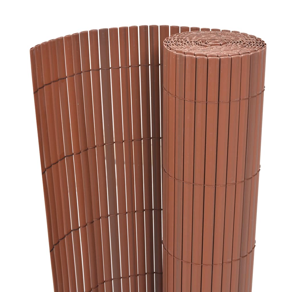 Vidaxl Gaart fencing Duebelfräi 90x300 cm pvc brong