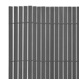VidaXL Garden fencing Double -sided 90x300 cm PVC Gray
