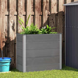 Caixa de planejamento Vidaxl elevada 100x50x91 cm hkc cinza