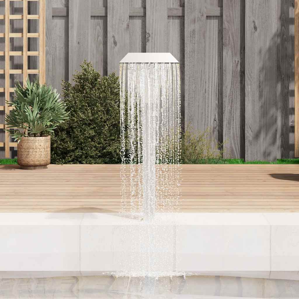 Piscina Vidaxl Fountain 50x30x90 cm in acciaio inossidabile colorato
