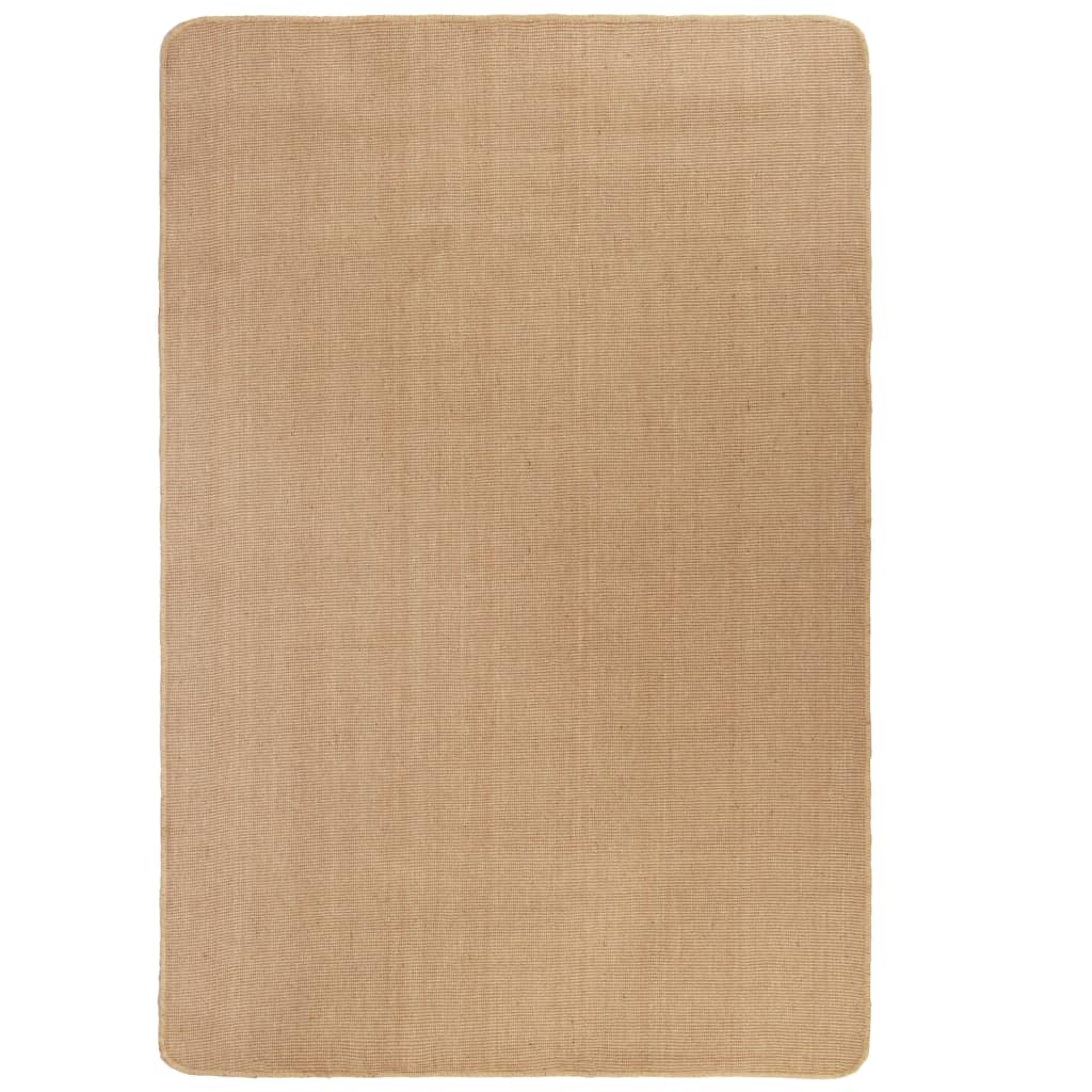 Carpete Vidaxl com juta de látex inferior 80x160 cm, é claro