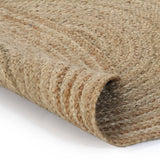 Vidaxl koberec kolem 90 cm pletené juta