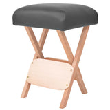 Taburete de masaje Vidaxl con asiento de 12 cm de espesor plegable negro