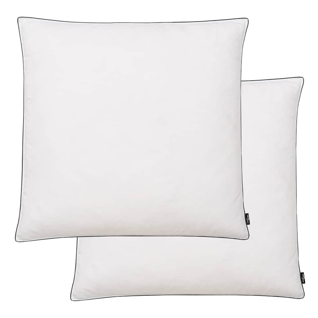 Vidaxl -Kissen 2 ST Light 80x80 cm Down Fieber Weiß