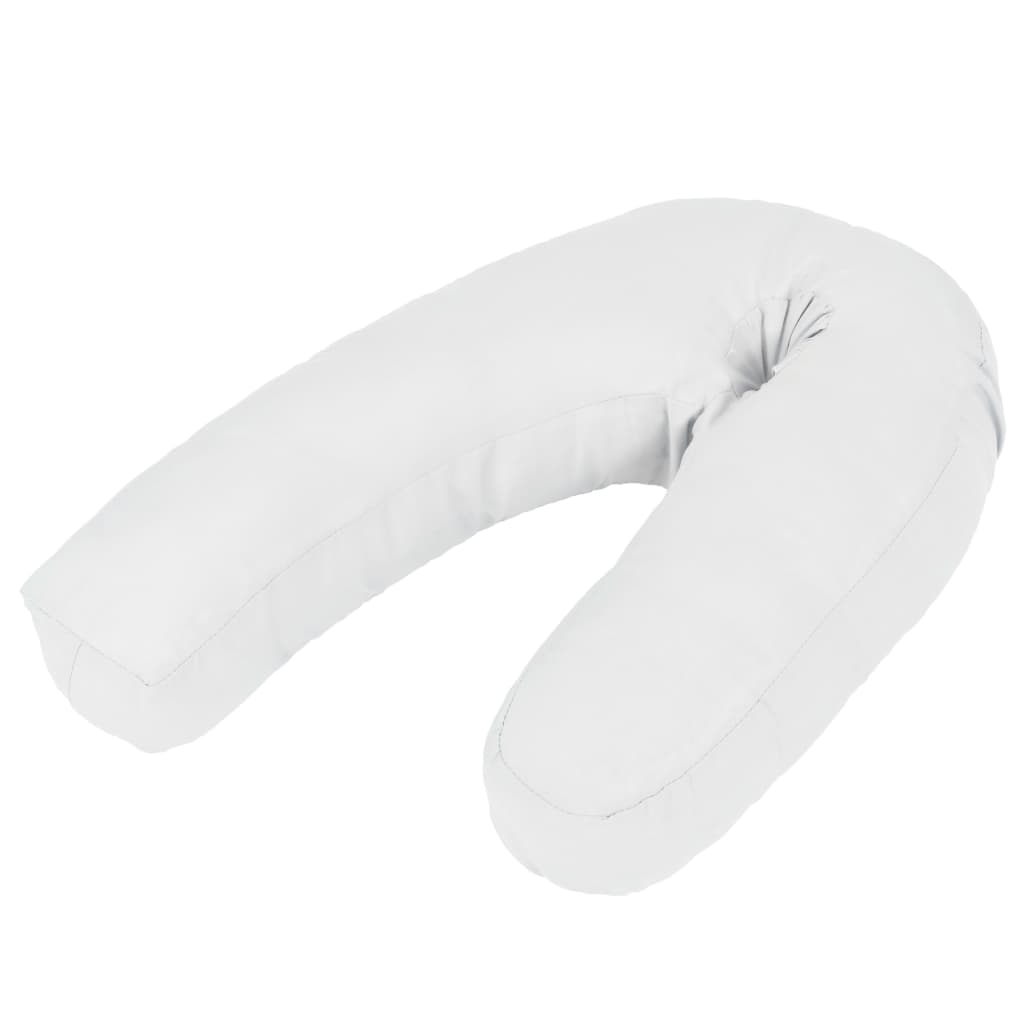Vidaxl těhotenství polštář J 54x (36-43) cm bílý