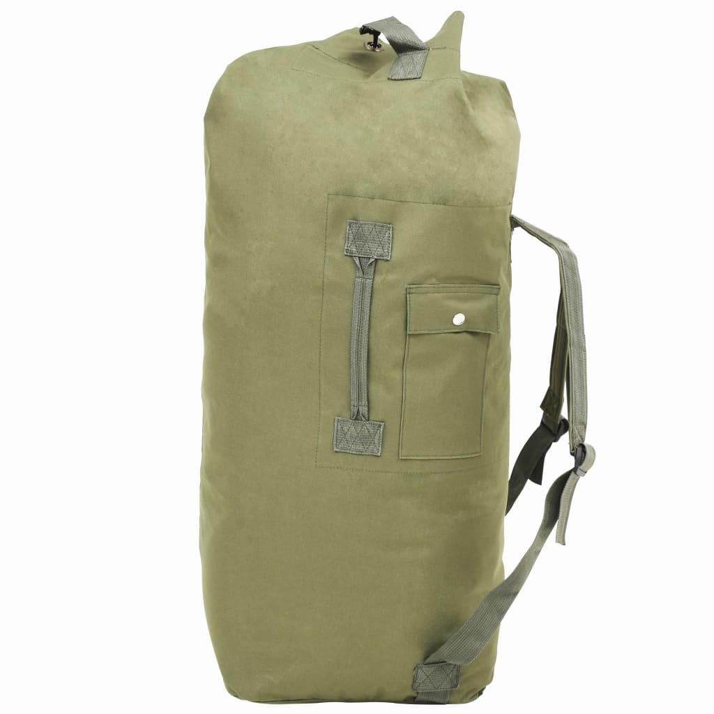 Vidaxl Sports Bag Armee Style 85 l Olive Green