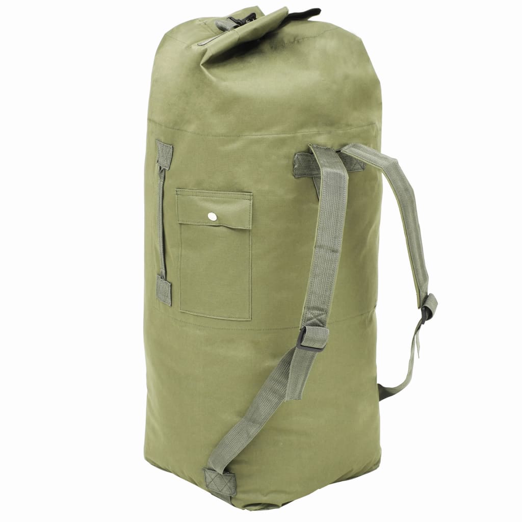 Vidaxl Sports Bag Armee Style 85 l Olive Green