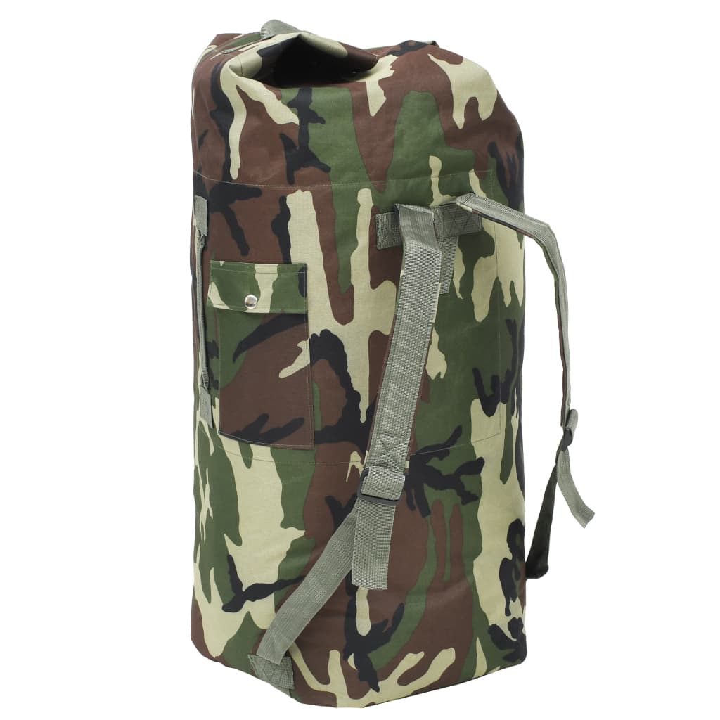Vidaxl Sports Bag Army Style 85 L kamuflaż