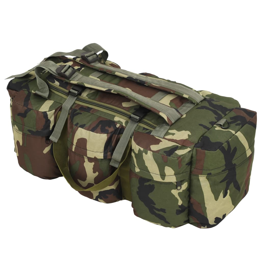 Vidaxl plunjezak 3-in-1 legerstijl 45 l camouflage