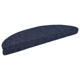 Vidaxl stair mats self -adhesive 15 pieces 56x17x3 cm blue semi -rounds