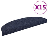 Vidaxl Stair Mats Self Adhesive 15 kosov 65x21x4 cm Modri polzvezdi veliki