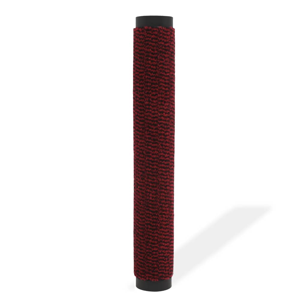 Vidaxl Droogloopmat rechteckeg ass 80x12 cm rout