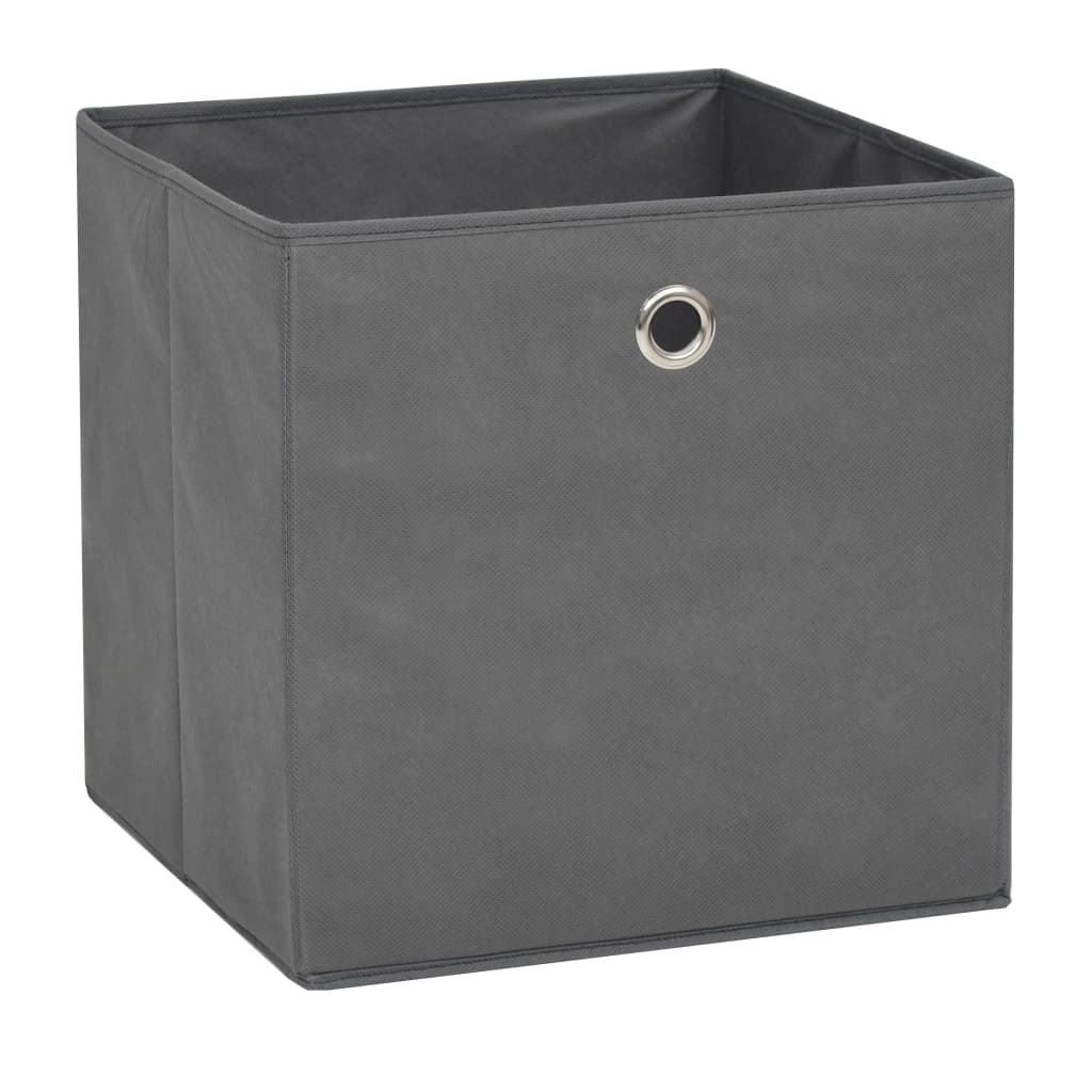 Úložné boxy Vidaxl 4 ks 32x32x32 cm Netkaná látka šedá