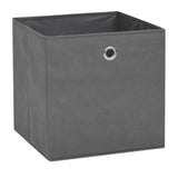 Úložné boxy Vidaxl 4 ks 32x32x32 cm Netkaná látka šedá