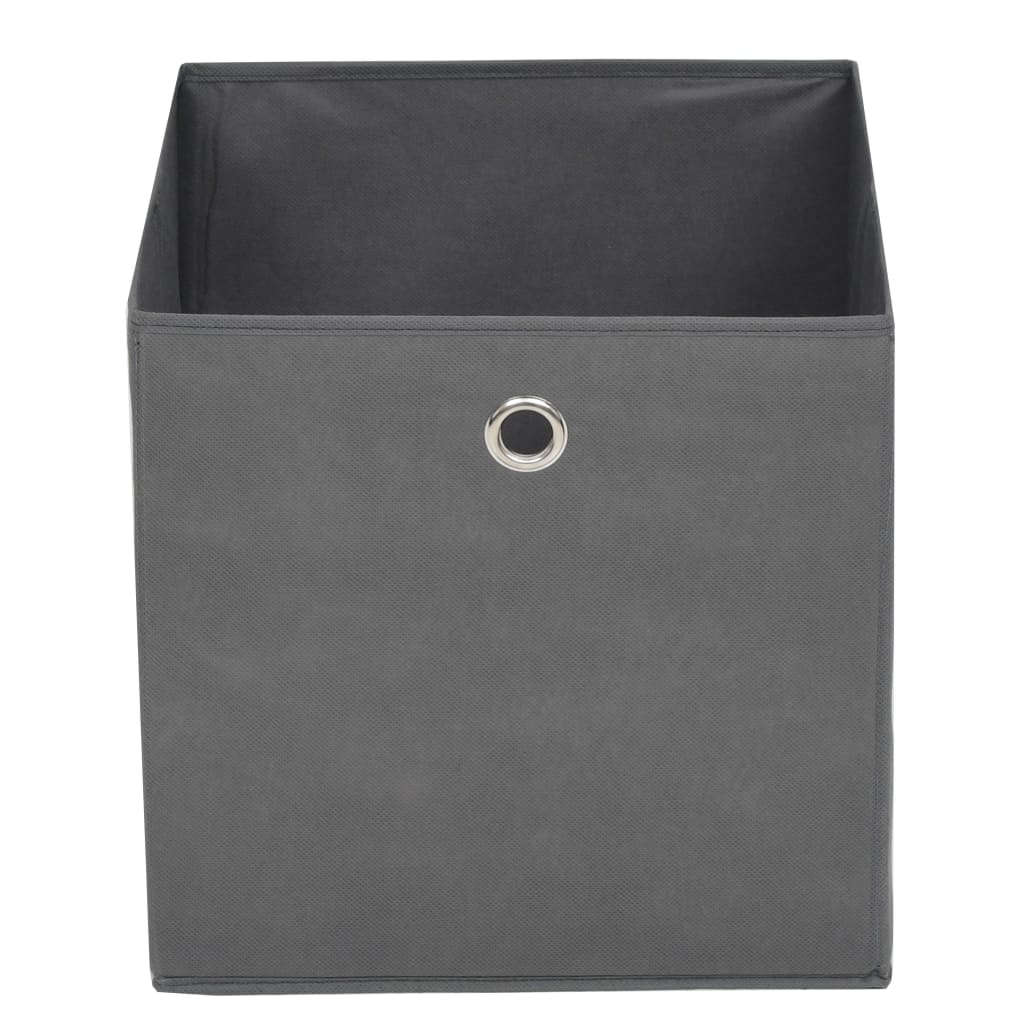 Úložné boxy Vidaxl 4 ks 32x32x32 cm Netkaná látka šedá