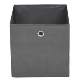 Úložné boxy Vidaxl 4 ks 32x32x32 cm Netkaná látka šedá
