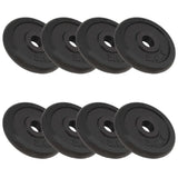 Vidaxl Halter Discs 8 St 8x2,5 kg støbejern