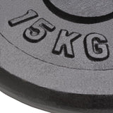 Vidaxl Halter discs 2 pcs 2x15 kg cast iron