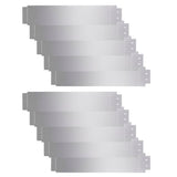Vidaxl travnata plošča 10 pcs 100x20 cm pocinkano jeklo