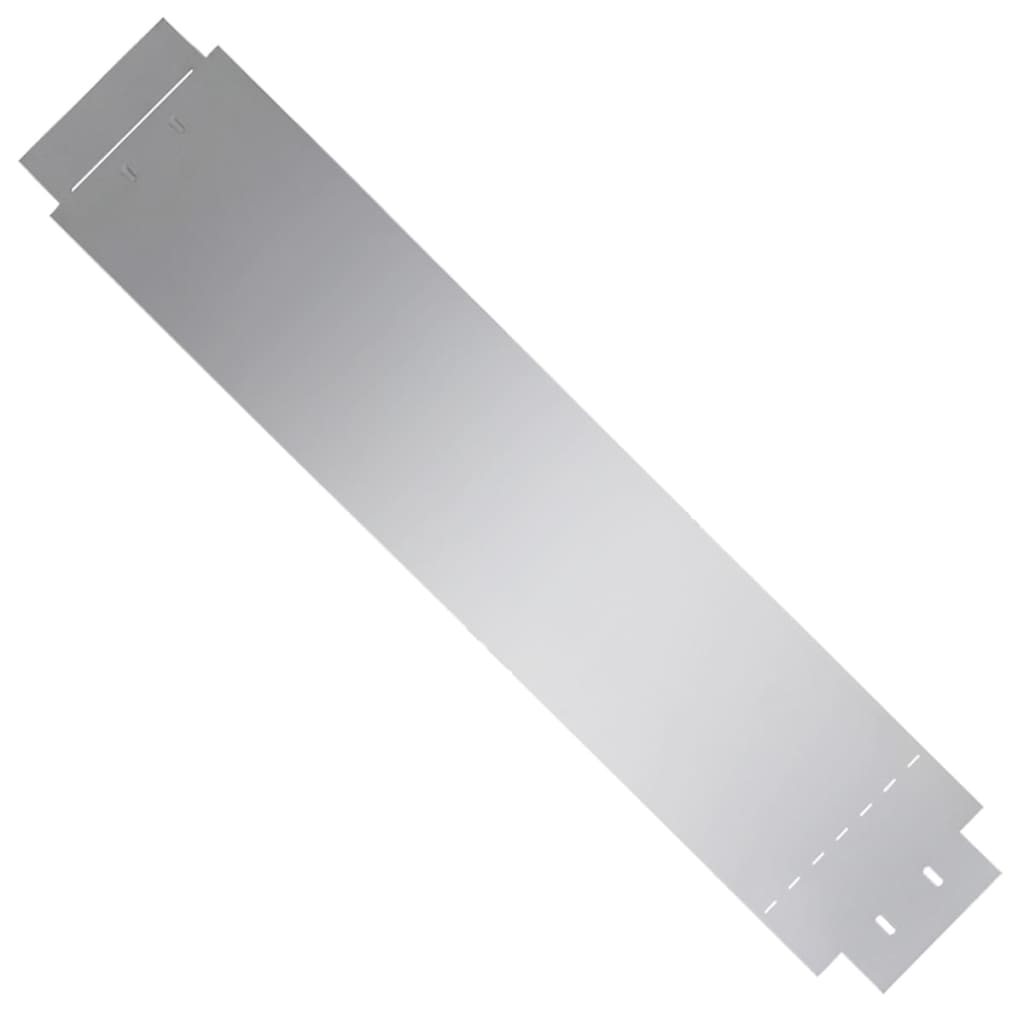 Vidaxl travnata plošča 10 pcs 100x20 cm pocinkano jeklo