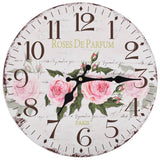 Vidaxl wall clock Vintage style 30 cm flowers