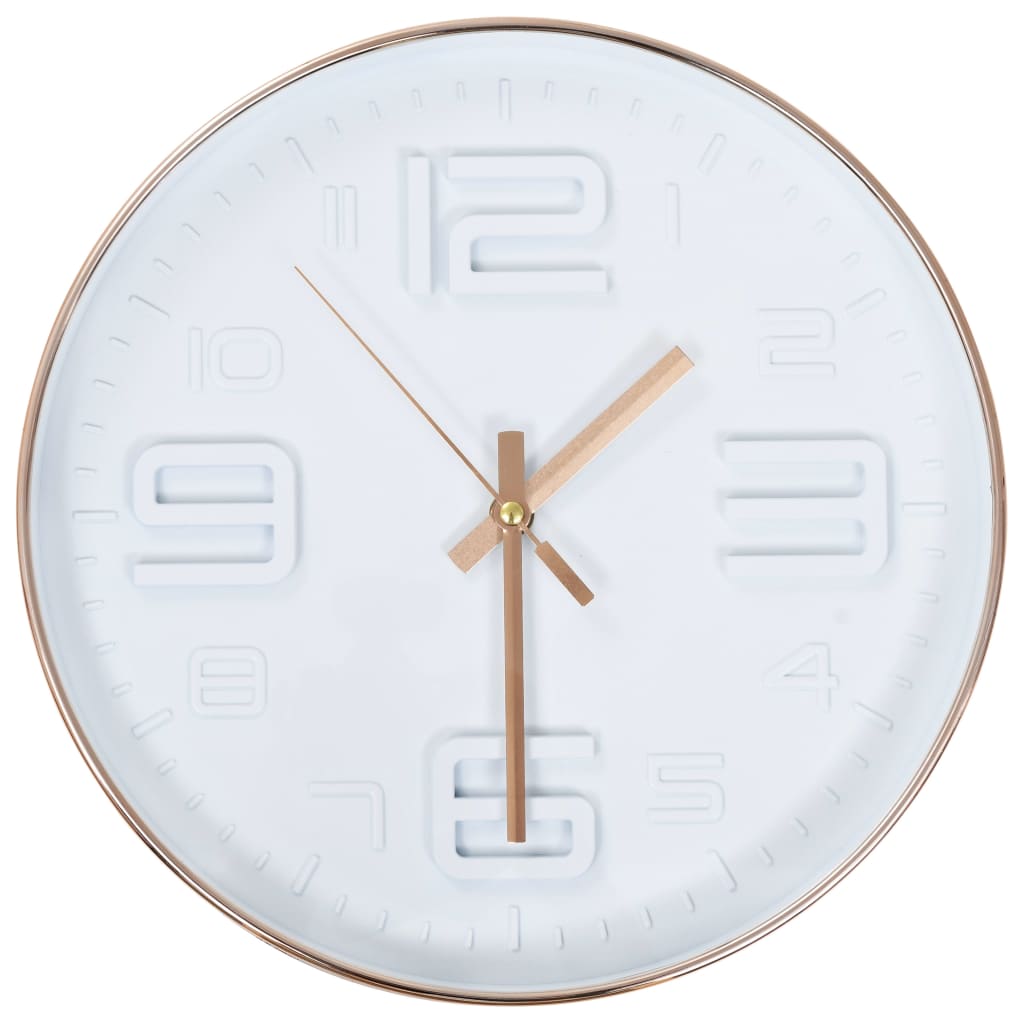 Vidaxl Wanduhr Kupfer Look 30 cm