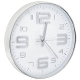 Vidaxl Reloj de pared 30 cm de color plateado