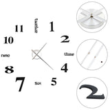 Vidaxl 3D wall clock 100 cm XXL Modern Black