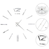 Vidaxl 3D wall clock 100 cm XXL Modern silver colored