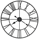 Vidaxl wall clock vintage style with quartz mechanism XXL 80 cm metal
