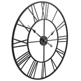 Vidaxl wall clock vintage style with quartz mechanism XXL 80 cm metal