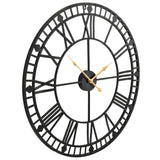 Vidaxl wall clock vintage style with quartz mechanism XXL 60 cm metal