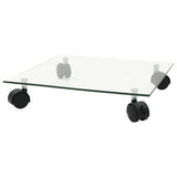 VidaXL Plant rollers square 35x35 cm hardened glass 2 sts