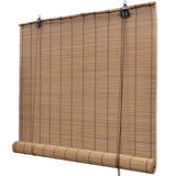 Vidaxl Roller Slepi 100x220 cm bambusova rjava