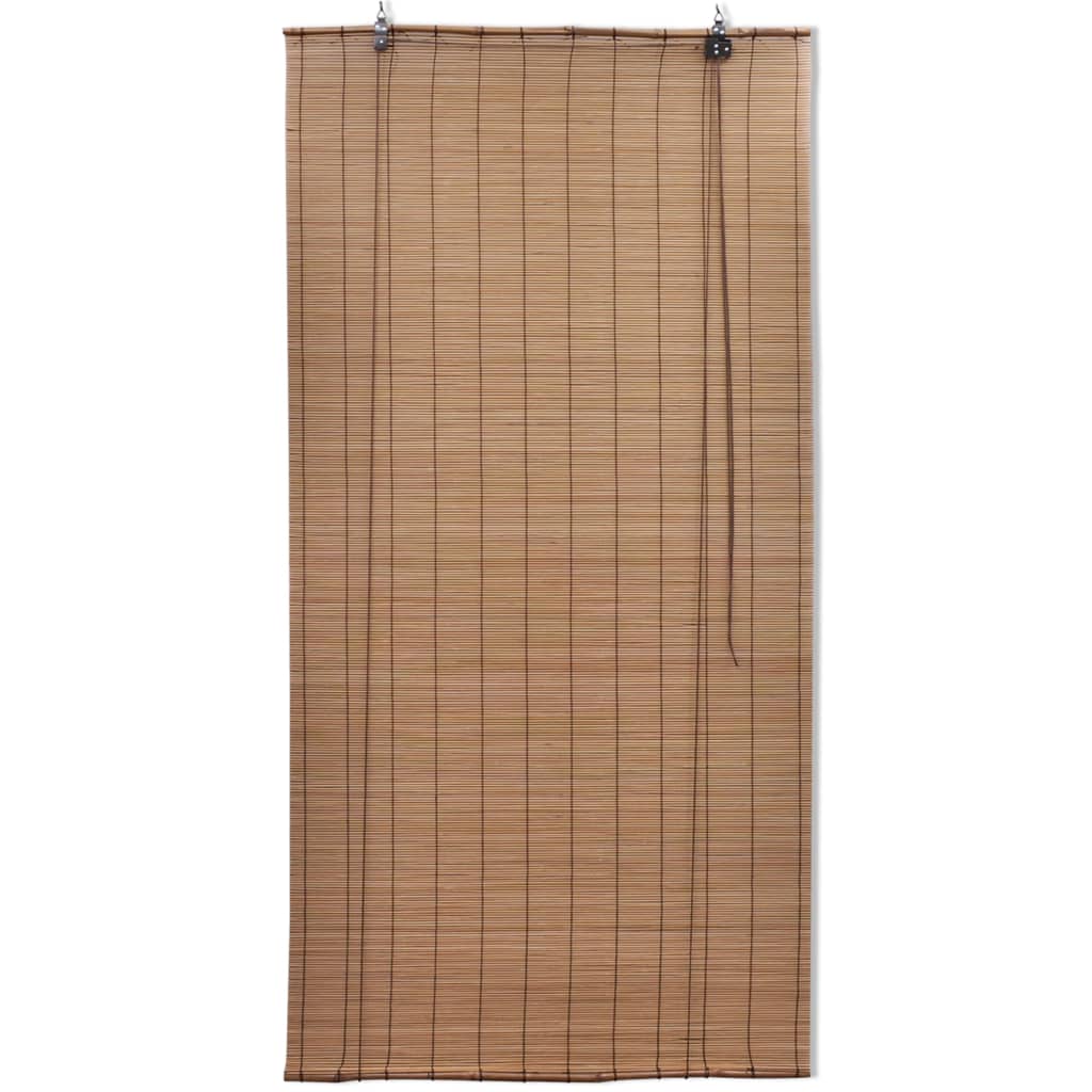 Vidaxl Roller Slepi 100x220 cm bambusova rjava