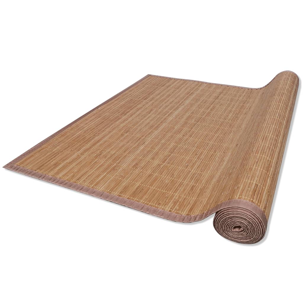 Vidaxl preproga 160x230 cm bambus rjava