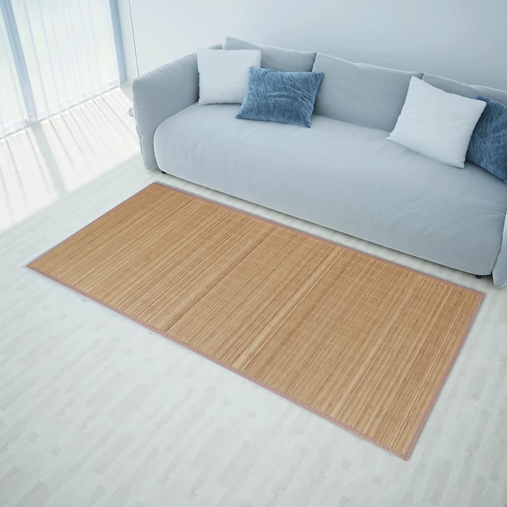 Vidaxl preproga 160x230 cm bambus rjava