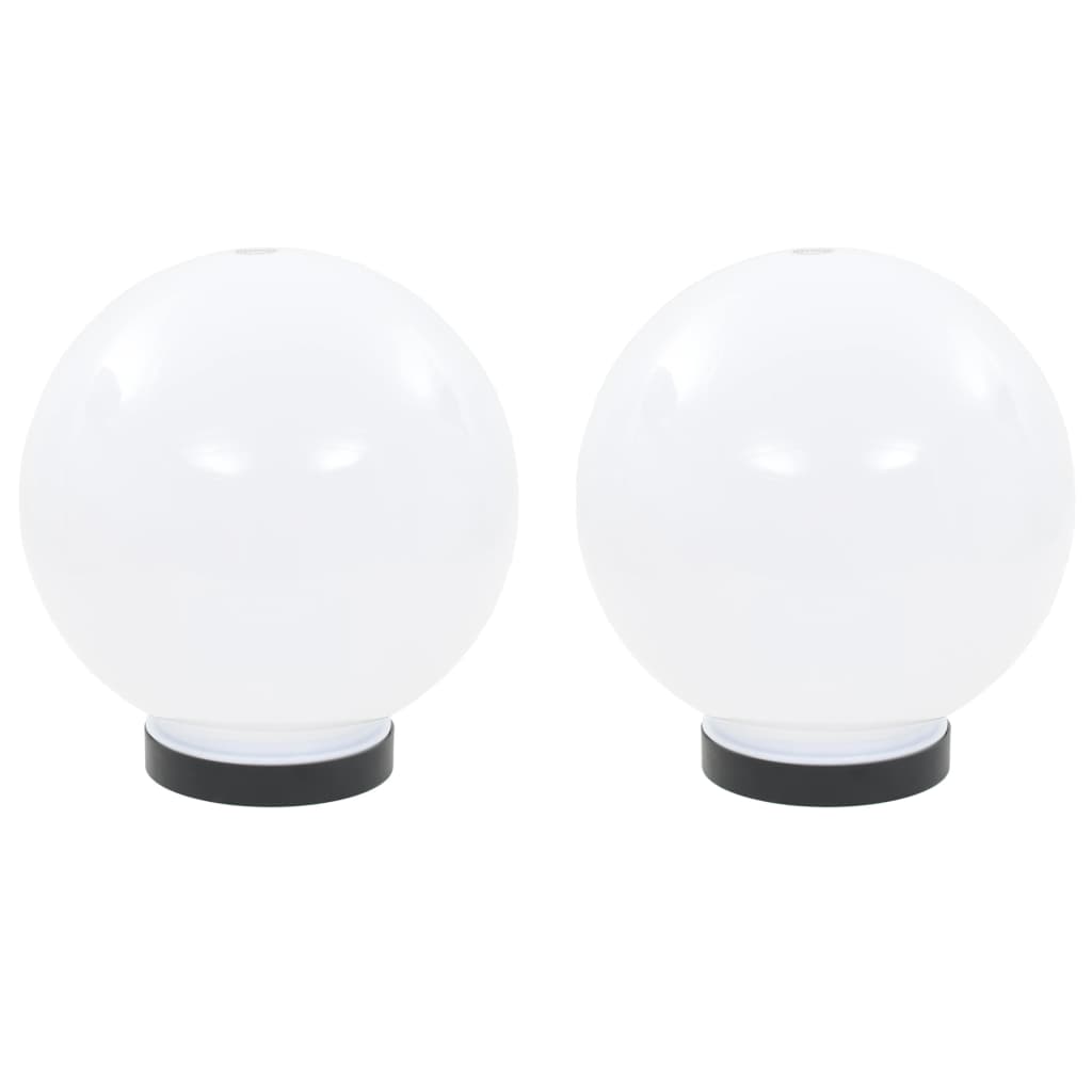 VidaXL LED bulb lamps 2 pcs round 20 cm PMMA
