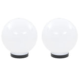VidaXL LED bulb lamps 2 pcs round 20 cm PMMA
