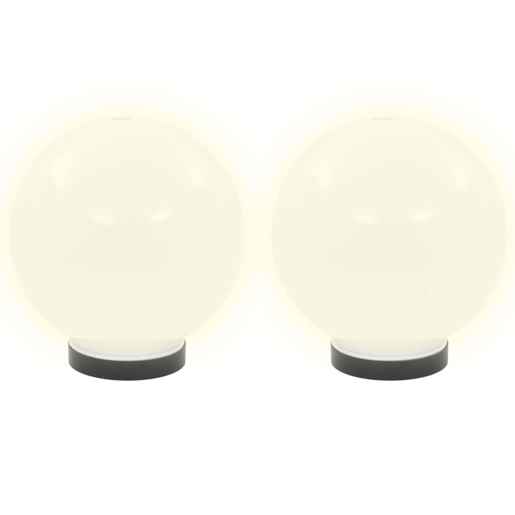 VidaXL LED bulb lamps 2 pcs round 20 cm PMMA