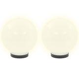 VidaXL LED bulb lamps 2 pcs round 20 cm PMMA