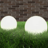 VidaXL LED bulb lamps 2 pcs round 20 cm PMMA