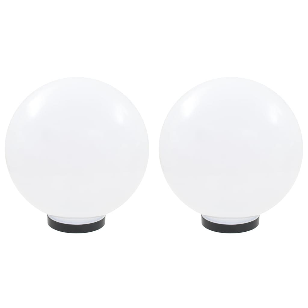 VidaXL LED bulb lamps 2 pcs round 30 cm PMMA