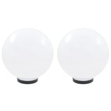 VidaXL LED bulb lamps 2 pcs round 30 cm PMMA