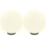 VidaXL LED bulb lamps 2 pcs round 30 cm PMMA