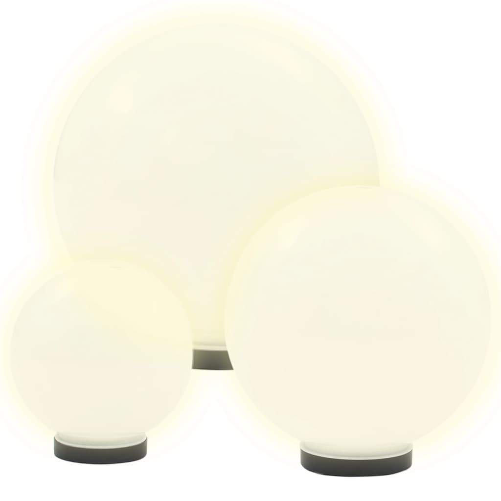 Vidaxl LED bulb lamps around 20 30 40 cm PMMA 3 pcs