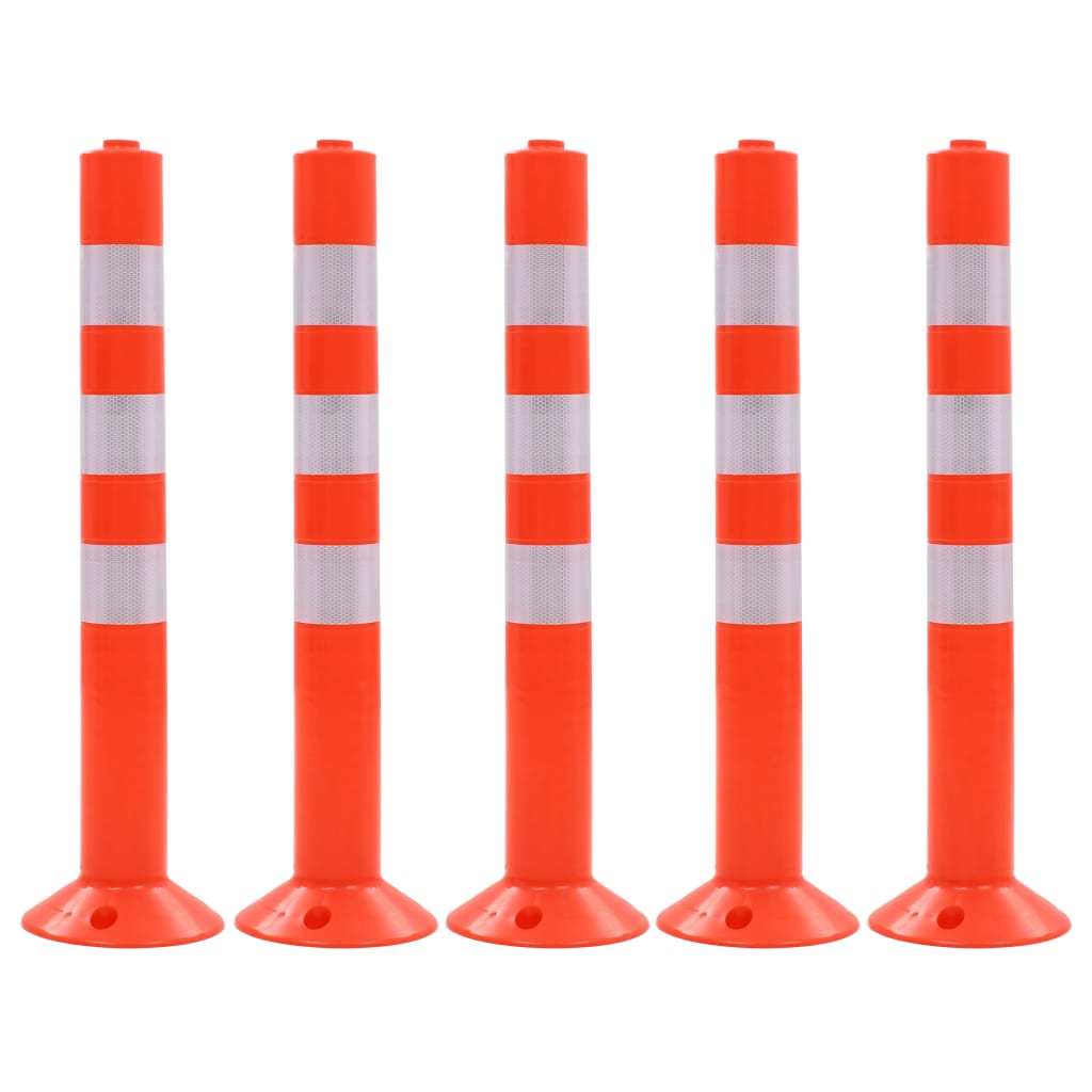 Vidaxl -trafikk hauger 75 cm plast 5 stk