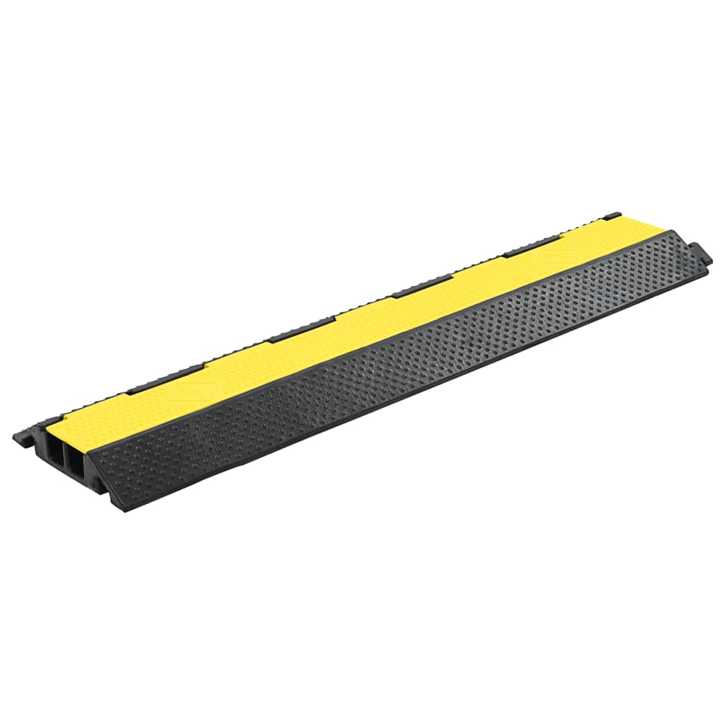 VIDAXL -Kabelschutzschwelle 2 Tunnel 101,5 cm Gummi