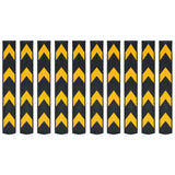 Protetores de canto Vidaxl refletindo 80 cm de borracha 10 PCs