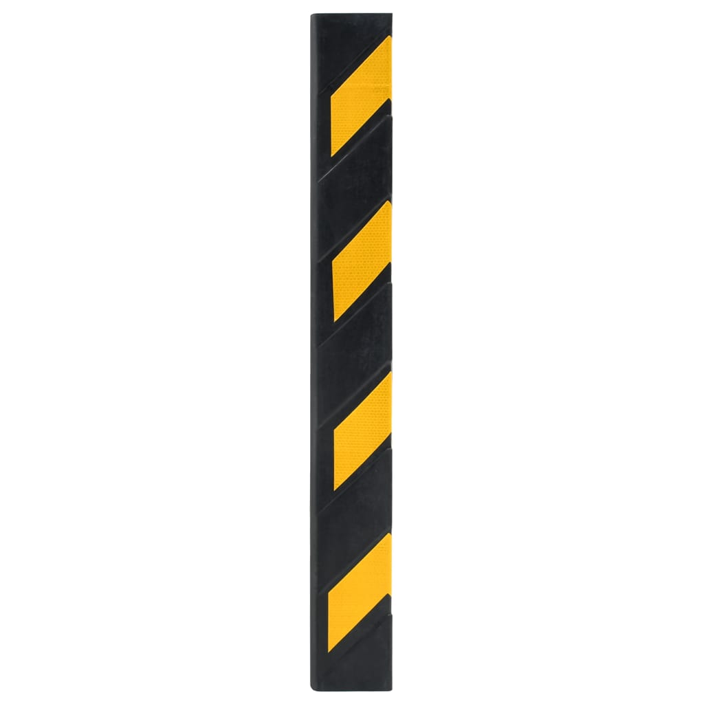 Protetores de canto Vidaxl refletindo 80 cm de borracha 10 PCs